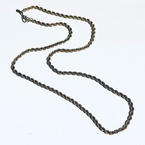 Vintage Monet Gold-Tone Rope Chain Necklace - 20 Inches